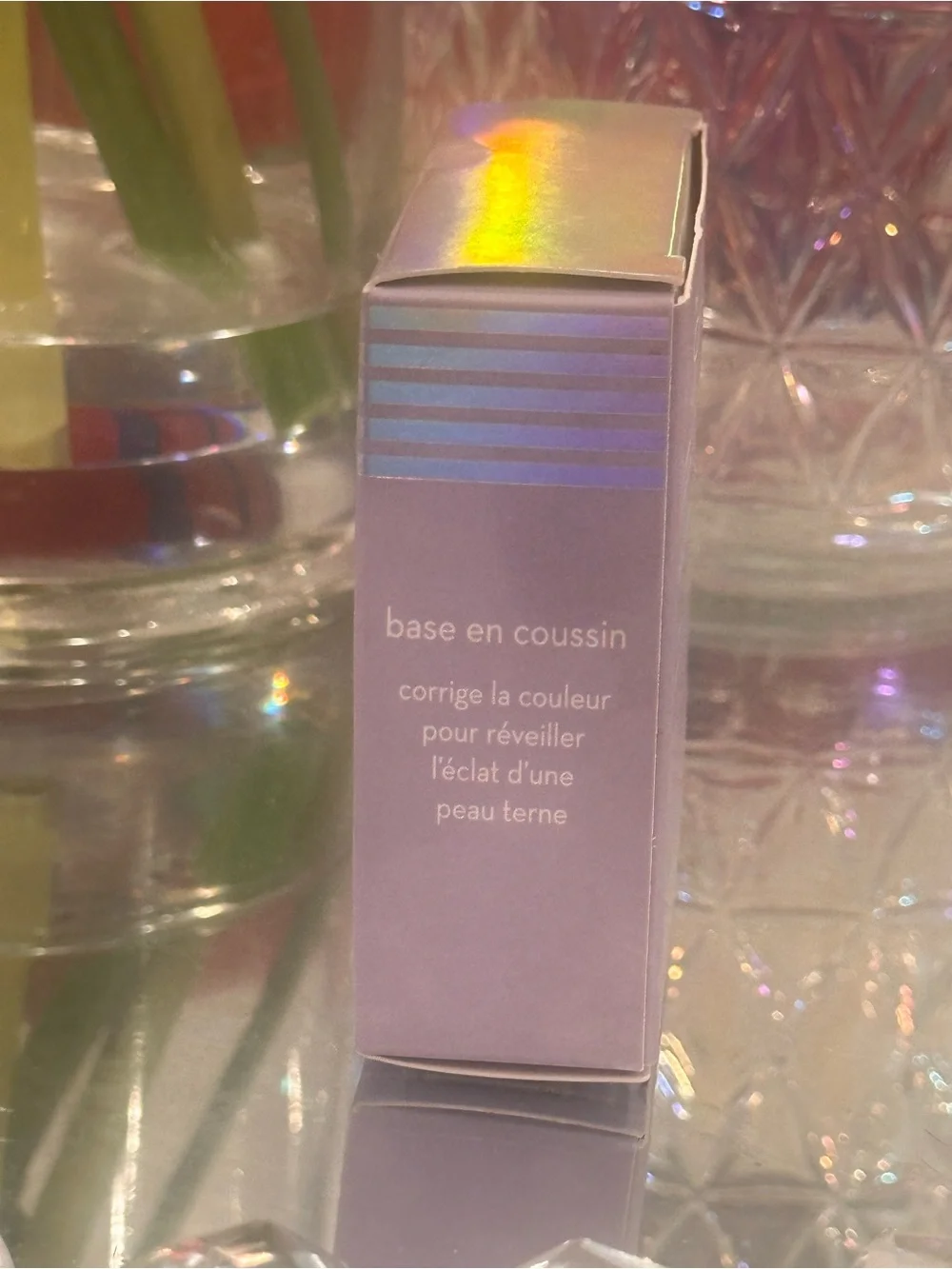 The Crème Shop Clean Canvas Purple Cushion Primer Color Correcting NEW K-Beauty